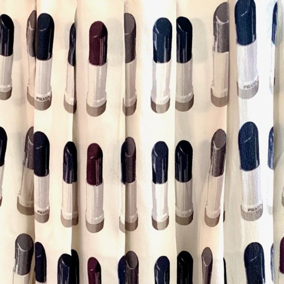 ICONIC VINTAGE PRADA LIPSTICK RUNWAY SKIRT RARE COLLECTIBLE 40 / 4 - Picture 12 of 13